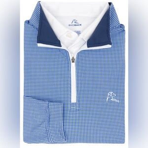 Men’s Blue Rhoback Checked Pullover Size XXL